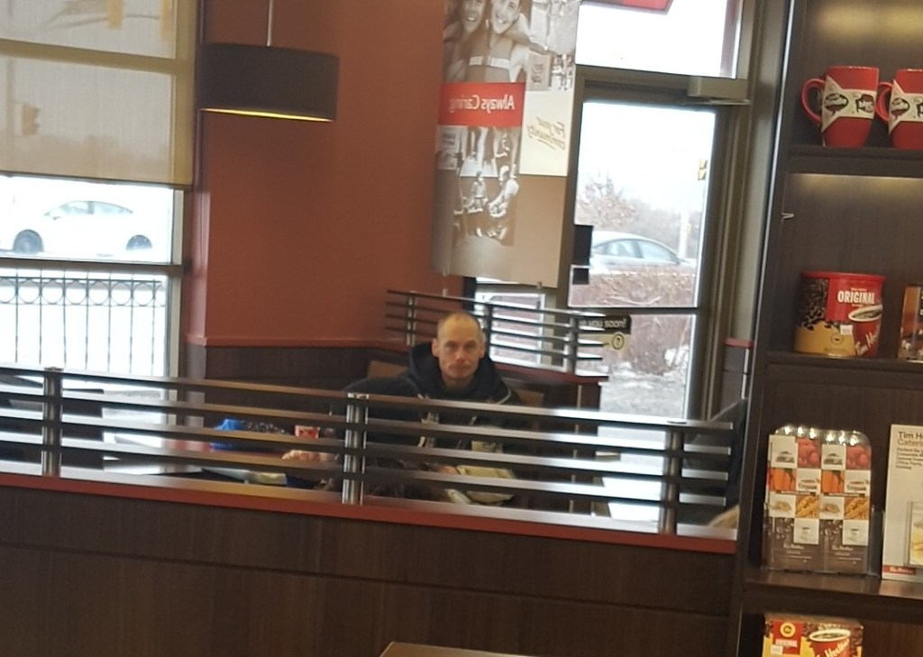 THE DUDE @ TIM HORTONS CENTRAL PARK YESTERDAY&nbsp;AFTERNOON