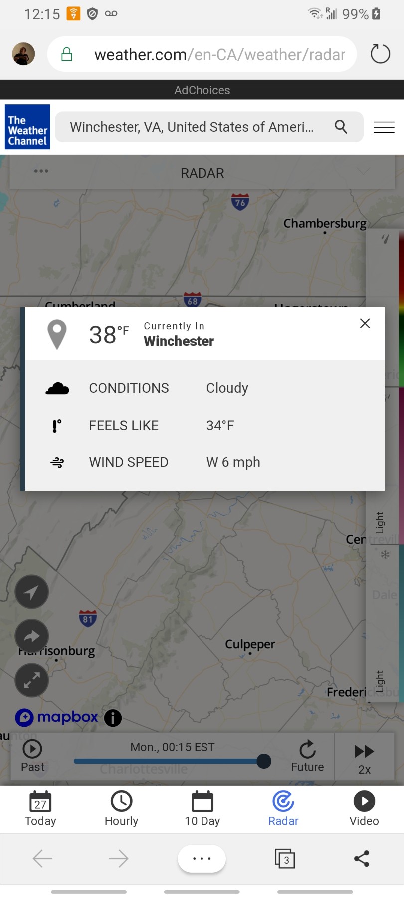 Bonjour from Winchester…